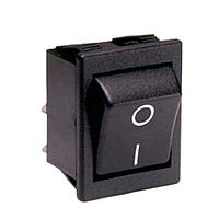 Bulgin T1550AHBB-602AW-BLK ສະຫຼຸບສະຫຼຸບ Rocker Switch DPST Rocker Switch Flip Black Cover