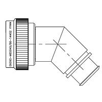 Raychem - TE Connectivity R85049/86-14N03 ຕົວແປກລອກສາຍ 45DEG BCKSHELL SZ 14 ສາຍລອກຕົວເອງ