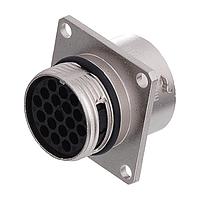 Amphenol SINE Systems RT0W01419SNH-K ຊຸດຕິດຕໍ່ Wall Mtg Recpt Sckt 20Awg 19 Pin