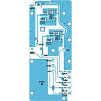 Quantic X-Microwave XR-A6K5-0819D-SP ຕົວຄວບຄຸມແຮງແຟງ LDO Voltage Regulator, ADM7150ACPZ-3.3-R7 [PCB: 487] ບອດຄວບຄຸມສໍາລັບ Modulator, ADRF6720 ເກມສະພັນ Spring Pins
