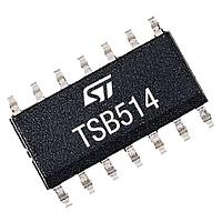 STMicroelectronics TSB514IYDT ເອີໂປເລີຊັນແອມພລິຟາຍເຣຍລ-ເຣຍ ຂໍ້ມູນເຂົ້າແລະຂໍ້ມູນອອກ, 36 V, 6 MHz op-amps