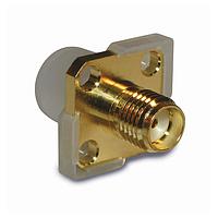 Amphenol RF 132302 ຕົວເຊື່ອມ SMA PANEL MNT JACK 4 HOLE 2.2 TFE