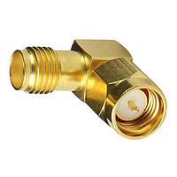 Cal Test Electronics CT3325 ຕົວແປ RF - ໃນຊຸດ SMA ຜູ້ຊາຍເປັນຜູ້ຍິງ ຕົວແປມຸມຂວາ