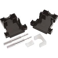 Wurth Elektronik 618009214622 ຮອດຫົວບໍ່ສອງຊິ້ນ WR-DSUB Hood Top Ent 9Pins 4-40 Screw