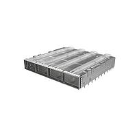 Amphenol Commercial Products UE62C462102121 ຕູ້ຕໍ່ຕ່າງ QSFP 1x4 OSFP ມີທ້ອງແສງຄູ່ຕໍ່ພອດ, ຮ່ອງລະບາກນ້ອຍ