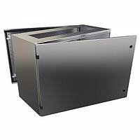 Hammond Manufacturing 2CSBX263618 ກະບອງອິເລັກທຣິກ 36" ພື້ນຖານຄອນໂຊນ - ການເຂົ້າຖືກຄູ່ - 26 x 36 x 18 - 304 SS