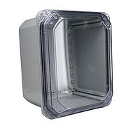 Bud Industries DPS-28711-C ປົກຄຸມກັບສະແດງສະຫຼຸບ NEMA/IP IP68 N6P PC Enlc ມີຄວາມສູງແຜ່ນປັບໄດ້ (11 x 9 x 7.7)