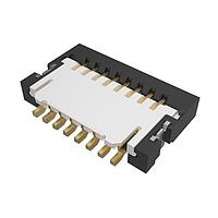 Amphenol FCI 59453-082110ECHLF ບອດມາວນທ໌ 0.50mm ຟ໌ເລັກຊຄອນເນັກເຕີຣ໌, FPC/FFC ຂ້າງເຂົ້າ ZIF ຄອນເນັກເຕີຣ໌, ຕິດຕັ້ງພື້ນຜິວ, 8 ຕຳແໜ່ງ, ຕິດຕໍ່ດ້ານບູດ, 0.50mm (0.020in) ຊ່ອງຫຼີ້ນ.