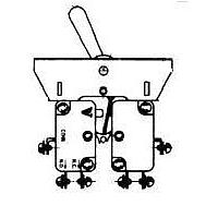 Honeywell 17AT6 ສະຫນັບສະຫນູນ Toggle Switches Toggle SW 6PDT 2POS SCRW TERM STD LVR