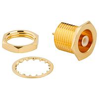 Amphenol RF 142158 ຕົວເຊື່ອມ SMB BLKHEAD RECESSED JACK 50 OHM ທອງ
