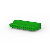 AMP Connectors - TE Connectivity 4-640443-3 ຮູງຮັບ Receptacle 13P MTA100 CONN ASSY ສີຂາວ ມີແຖວສີຂຽວ
