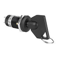 NKK Switches CKM12BTW01-025 ສະຫນັບສະຫນູນ Keylock 16MM ON-ON TUBE KEY #025 RMVBLE 1 POS 3A