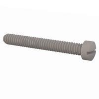 Essentra Components 011024F150 ສກຣູດເຄື່ອງຈັກ Fillister Slotted Screw, #10-24 Thread, 1 1/2 Lg