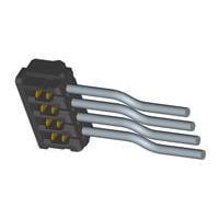 Alcoswitch - TE Connectivity 2-179694-2 ຮູງຮັບ Receptacle 2mm MT REC 2P ສີເຫຼືອງ