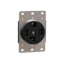Square D SQR46301BK ປຸ່ມອອກ DRYER OUTLET 30A NEMA 14-30R BK