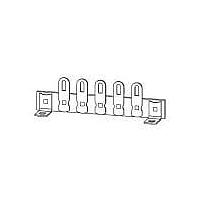 Keystone Electronics 861 ສາຍຕໍ່ສິ້ນ ສາຍຕໍ່ສິ້ນຂະໜາດນ້ອຍ .096 Hle .250
