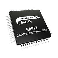 Renesas Electronics R7FA6T2BD3CFP#AA0 ARM Microcontrollers - MCU MCU RA6T2 ARM CM33 240MHZ 512/256 QFP100