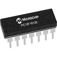 Microchip Technology PIC16F18126-E/P MCU's 28KB Flash, 512B RAM, 128B EEPROM, 12b Diff. ADCC, 2x16-bit dual PWM