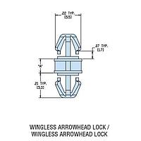 Heyco 10537F ຊ່ອງຫ່າງມາດຕະຖານ HDLSP2-10M V-0 ທຳມະຊາດ