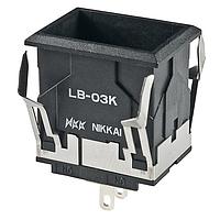 NKK Switches LB03KW01 ເພີ່ມເພີ່ມ LED RECTANGULAR BODY ONLY