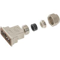 HARTING 09670150539 ຝາຫົວ D-Sub 15P HOOD TOP ENTRY METALLIZED THRMPLSTC