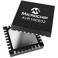 Microchip Technology AVR16EB32-I/RXB ເຄື່ອງຄວບຄຸມຈຸດສະເລີຍ 16KB RWW,2KB RAM,32p,20MHz,12-bit ADC,PGA,UART,SPI,I2C,2xTCB,TCEX,TCF,WEX