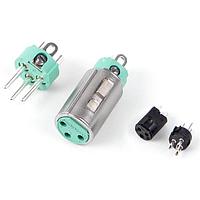 Switchcraft P3FBX ຕໍ່ຕ່າງ XRL F SCREW-ON ສີດຳ