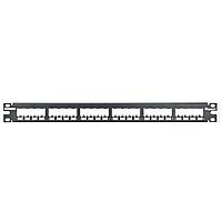 Panduit CP24BLY ແຜ່ນຕໍ່ສາຍ Patch Panel, 24 ພອດ, ທັງໝົດເປັນເຫລັກ, ສີດຳ