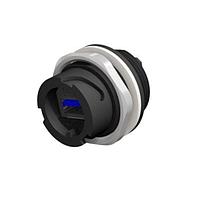 Amphenol CONEC 17-240001 ປະເພດ A ເຖິງ ປະເພດ A USB 3 TYPE A TO A F/F ADAPTOR PANEL MOUNT PLASTIC VERSION WATER RESISTANT IP67/IP68
