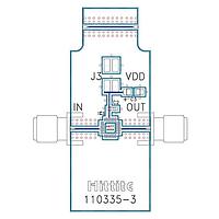 Analog Devices 115223-HMC577LC4B ບົດປະເມີນບົດວິເຄາະ Frequency Multiplier HMC577LC4B Evaluation PCB