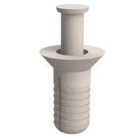 Essentra Components 61APF25075 ຕຸກຢືນຕົວຢືນ Anchor, ເລັ່ງພລາສຕິກ, ຮູ .250, ຄວາມຍາວ .750