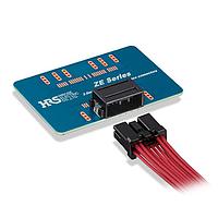 Hirose Electric ZE05-16DP-2H ຕົວເຊື່ອມຕໍ່ມຸມຂວາ, ຕຳແໜ່ງ DIP ສອດເຕີ, 16 ຕຳແໜ່ງ