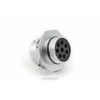Amphenol SINE Systems RT07188PNH03 ຕົວເຊື່ອມຕໍ່ Receptacle, Jam Nut, 8 Position, Male, Shell Size 18, ມີ Silicone Seal