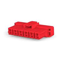 AMP Connectors - TE Connectivity 1-1376391-2 ກອງປະກອບປລັກ 5MM POWER KEY 6P PLUG HSG ແດງ