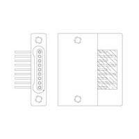 Nanonics - TE Connectivity 1589469-7 Headers SSL009M6D ທຣູ-ໂຮນ