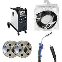 GYS PROMIG 400-4S DUO DV 1 ຊຸດເຄື່ອງເຊື່ອມ MIG/MAG (3ph; 230/400V; 40-350A; steel torch 4m)