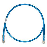 Panduit UTPK6A5MBU ສາຍສັ້ນສີຄອບເປີ Cat 6a Keyed Copper Patch Cord, Cat 6A, ສີຟ້າ UT