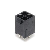 Molex 46207-1004 Shrouded Mini-Fit Jr LCP Vert . Hdr NoPeg 4ckt Tin