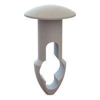 Essentra Components 27KY1560281 ກະແຈລູກສະກັດ Keyhole Rivet, ຮ່ອງ .156, ຄວາມຫນາແຜ່ນ .281