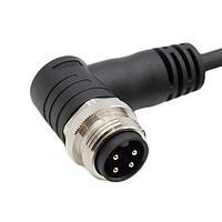 Bulgin PXPTPU78RAM04ACL020PUR ເສັ້ນສາຍອ່ານສະເຫຼີມ / ເສັ້ນສາຍອັກຊູເຕີ 4 ຂໍ້ຕໍ່ 7/8" ປະຕິບັດມຸມຂວາ ປູກຊາຍ 2m