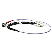 Amphenol FSI 17053010QA-D2 ການປະກອບສາຍເສັ້ນແສງ Fiber Optic Cable Assemblies Skt Termini Fanout Assy 12CH MM 1M