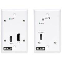 Tripp Lite B127A-1A1-FDFH ອາແດບເຕີ DP/HDMI ຜ່ານ CAT6 KIT, WALPLTS