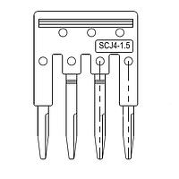 Amphenol Anytek SCJ0415RD00G ສາຍສະກັດສະຕິກ Bridge Jumper SCJ4-1.5mm2 4pins