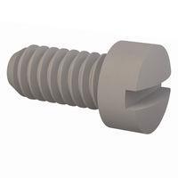 Essentra Components 010080F012 ກຸມສະກຣູວລົດມາຊີນ Fillister Slotted Screw, 0-80 Thread, 1/8 Lg