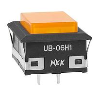 NKK Switches UB06KW015D-DD ຕົວຊີ້ວັດຕະຫຼາດຕູ້ຄວບຄຸມ / ຕົວຊີ້ວັດສະຫນັບສະຫນູນ RECT AMBR LED LENS & DIFF SNAP-IN LUG