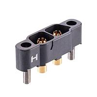 Harwin KA1-MV20205M1 ຕົວເຊື່ອມ 2 ຕໍ່ ຜູ້ຊາຍ SIL ຕັ້ງຕົວຢູ່ກາງບອດ ຕິດບອດ - 3mm PCB