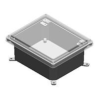 Serpac I342S,TGBG ຝາສະແກຣວ POLY N4 RMV-GY/GY 11.75 X 9.98 X 5.45"