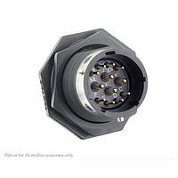 Eaton Souriau-Sunbank UTGX714E12P ຮອບຮອງ Jam nut receptacle, ບໍ່ມີຫົວຫົວຫົວ, ມີ 12 ຕິດຕໍ່ຊໍເລີດຊາຍ, IP68/69K ໃນສະພາບບໍ່ໄດ້ຕໍ່ກັນ