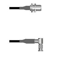 Amphenol Custom Cable Q-2300U000D007i ສາຍສັ້ນ RF N-SJB/HDBNC-RP LMR19 7I