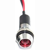 Mallory Sonalert FL1M-12CW-1-R24V ອິນດິເຄເຕີ LED ແດງ 12MM ແມັດ 24VAC/DC